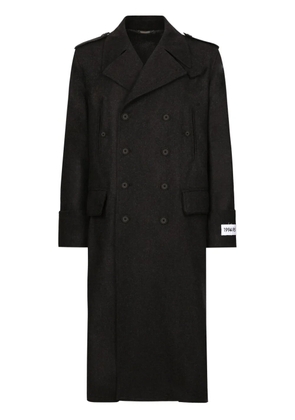 Dolce & Gabbana double breasted buttoned coat - Black