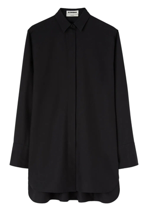 Jil Sander long-sleeve silk shirt - Black