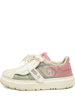 Christian Dior Pre-Owned Dior ID lace-up sneakers - White