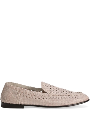 Dolce & Gabbana woven leather loafers - Black