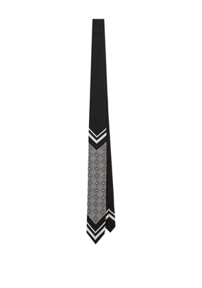 Dolce & Gabbana geometric-pattern silk tie - Black