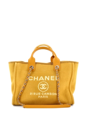 CHANEL Pre-Owned Deauville NM Mixed Fibers Small tote bag - Gold