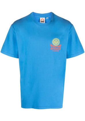 Deus Ex Machina logo-print recycled cotton T-shirt - Blue