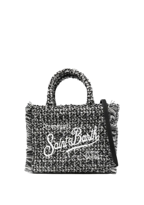 MC2 Saint Barth Colette tweed fringed-detail tote bag - Black