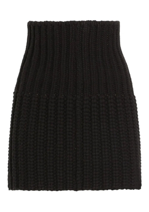 Dolce & Gabbana ribbed-knit mini skirt - Black