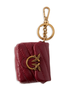 PINKO Love quilted birds AirPods case - Red