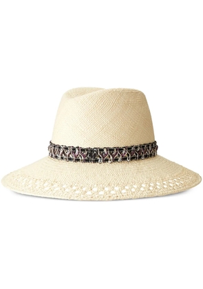 Maison Michel Kate straw Fedora hat - Neutrals