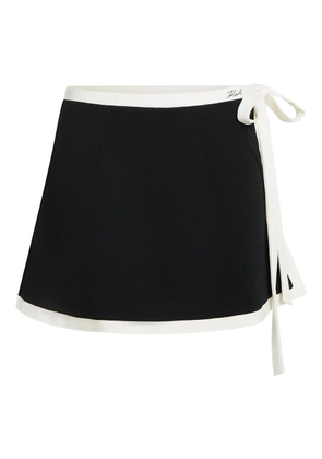 Karl Lagerfeld tie-fastening pareo - Black