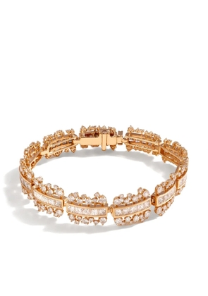 Ananya 18K rose gold Scatter diamond bracelet - Pink
