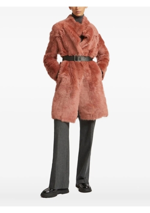 Yves Salomon lamb-fur coat - Pink