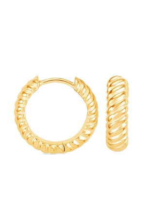 DOWER AND HALL Twist huggie hoops - Gold