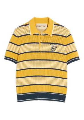 Valentino Garavani VG-patch polo shirt - Yellow