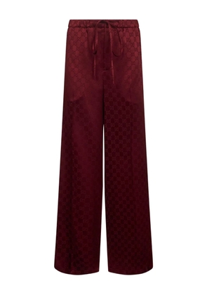 Gucci GG jacquard side-stripe trousers - Red