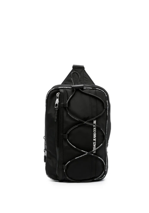 Versace Jeans Couture logo-print shoulder bag - Black