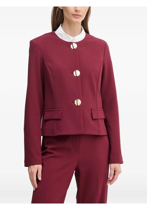 Joseph Ribkoff button flap-pocket jacket - Red