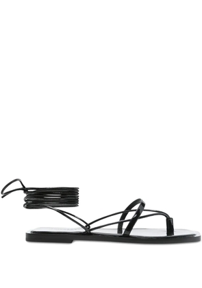 Philosophy Di Lorenzo Serafini patent-finish sandals - Black