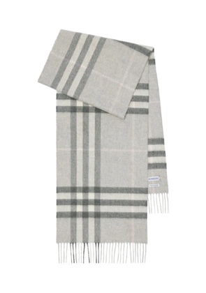Burberry checked cashmere scarf - Grey