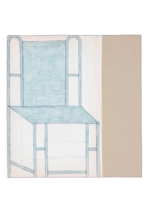 LEMAIRE x Philippe Weisbecker Green Chair scarf - Neutrals
