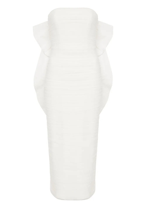 Rebecca Vallance Lily ruffled midi dress - White