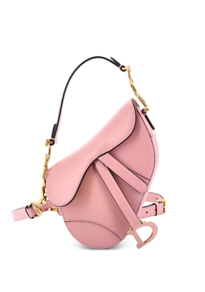 Christian Dior Pre-Owned Saddle Handbag with Strap Leather Mini shoulder bag - Pink