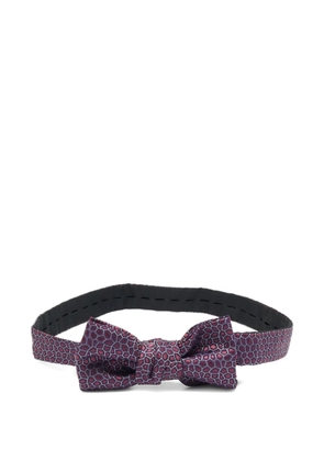 Saint Laurent Pre-Owned silk bow tie - Purple
