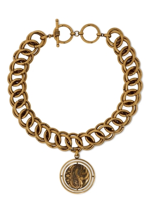 ETRO paisley-button chain necklace - Gold