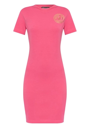 Versace Jeans Couture logo-print dress - Pink