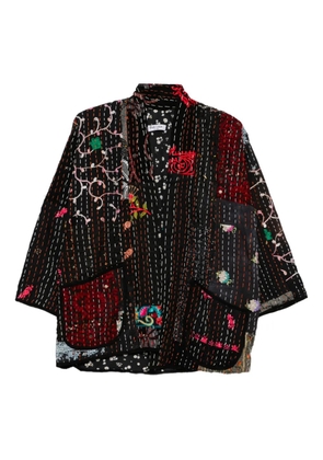 BLAKLACE floral patchwork jacket - Black