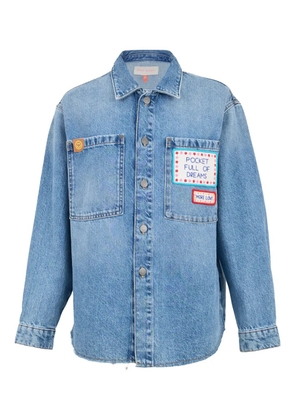 Mira Mikati patch-detail denim shirt - Blue