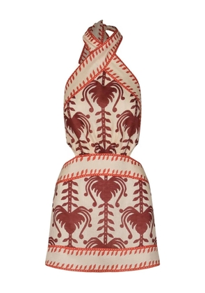 Johanna Ortiz Tide Strength halterneck dress - Neutrals