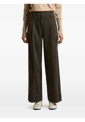 Peserico pleated-details trousers - Brown