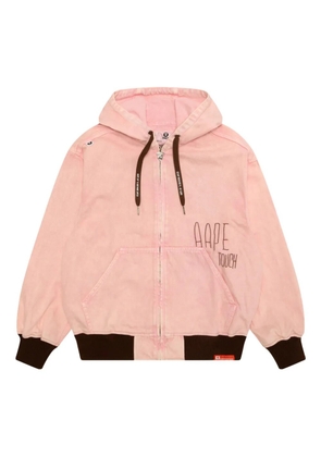 AAPE BY *A BATHING APE® hooded zip jacket - Pink