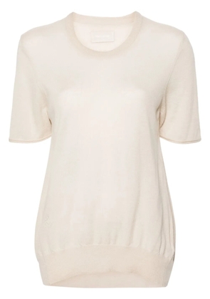 Zadig&Voltaire perforated-wings cashmere jumper - Neutrals