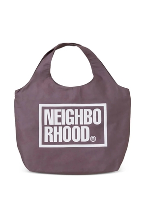 Neighborhood logo-print tote bag - Grey