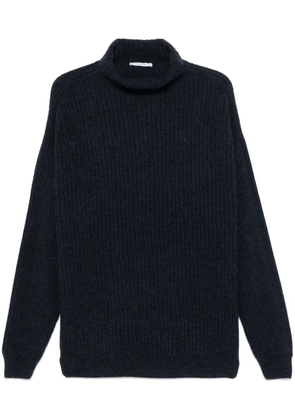 LEMAIRE felted high neck sweater - Blue