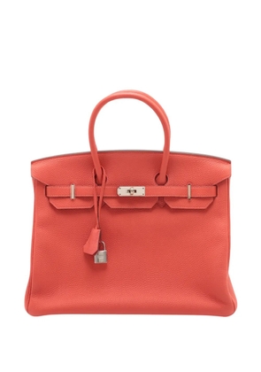 Hermès Pre-Owned 2014 Togo Birkin Retourne 35 handbag - Red