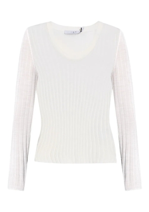 IRO ribbed wool top - White