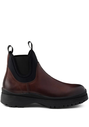 Prada leather Chelsea boots - Brown