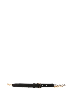 Moschino chain-detail belt - Black