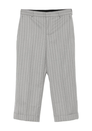 Moschino pinstripe cropped trousers - Grey