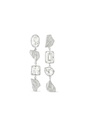 LOVENESS LEE Sami sapphire drop earrings - Silver