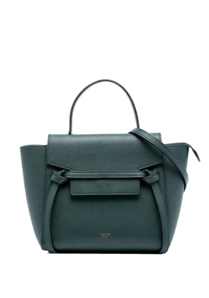 Celine Pre-Owned 2019 Nano Grained Calfskin Belt Bag satchel - Green