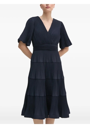 Joseph Ribkoff tiered pleated midi dress - Blue