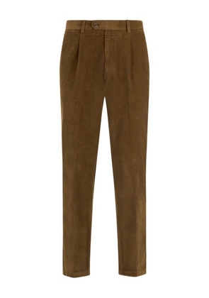 Boglioli corduroy-texture trousers - Brown