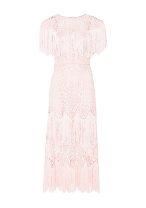 Temperley London Cordelle tassel-detail midi dress - Pink