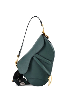 Christian Dior Pre-Owned Saddle Handbag with Strap Leather Medium shoulder bag - Green