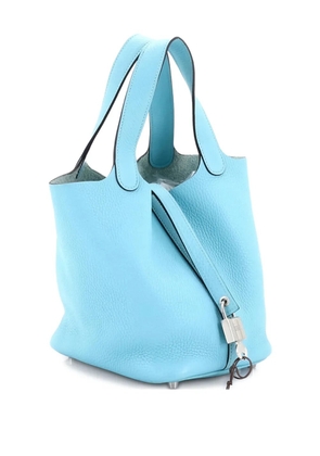 Hermès Pre-Owned Picotin Lock Bag Clemence PM bucket bag - Blue