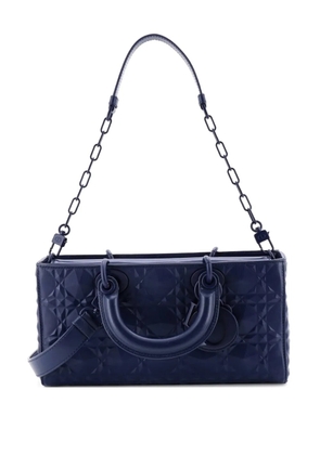 Christian Dior Pre-Owned Ultra Matte Lady D-Joy Bag Diamond Motif Cannage Calfskin Medium satchel - Blue