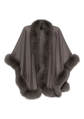 Liska cashmere cape - Grey