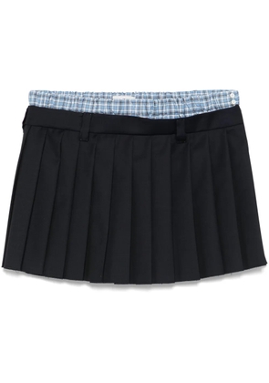 Miu Miu pleated mini skirt - Blue